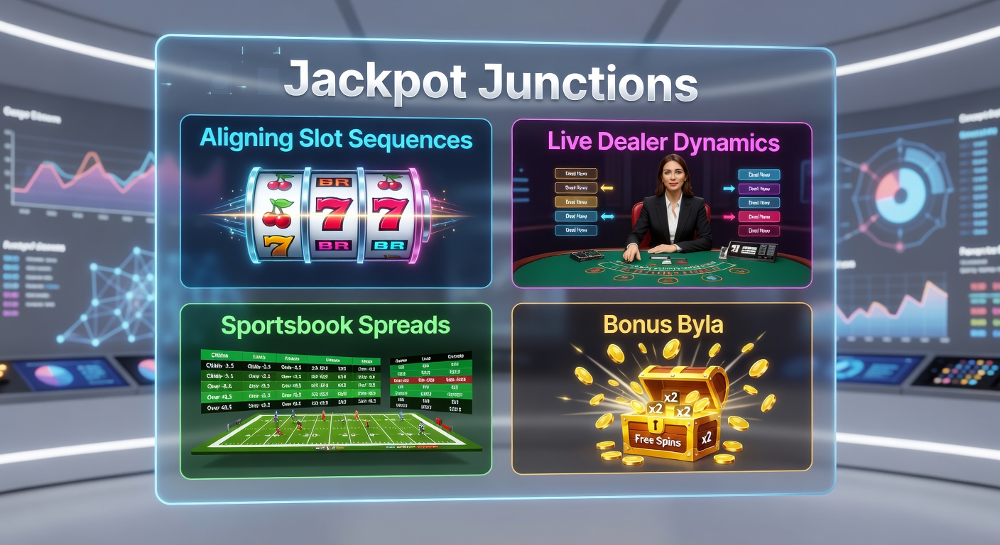 Screenshot of integrated mobile casino app showing slot reels, live dealer table, sportsbook odds, and active bonus meter in harmony