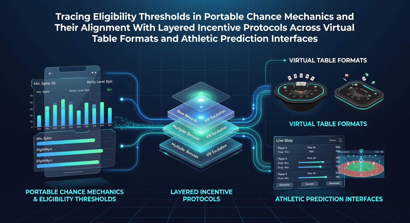 Diagram showing eligibility thresholds mapped across mobile gaming interfaces and sports prediction platforms