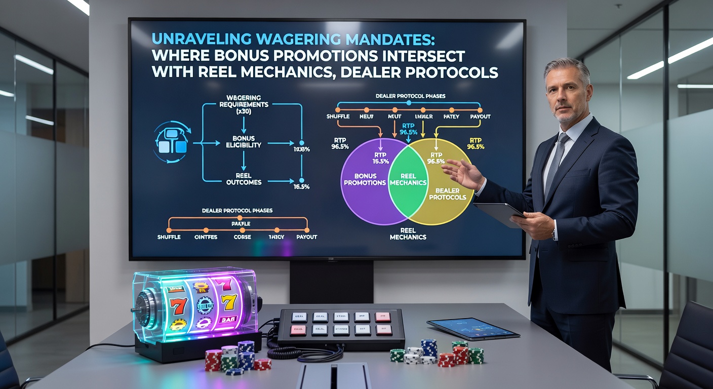 Live dealer at a blackjack table interacting with players via video stream, overlaid with wagering requirement icons and protocol checklists