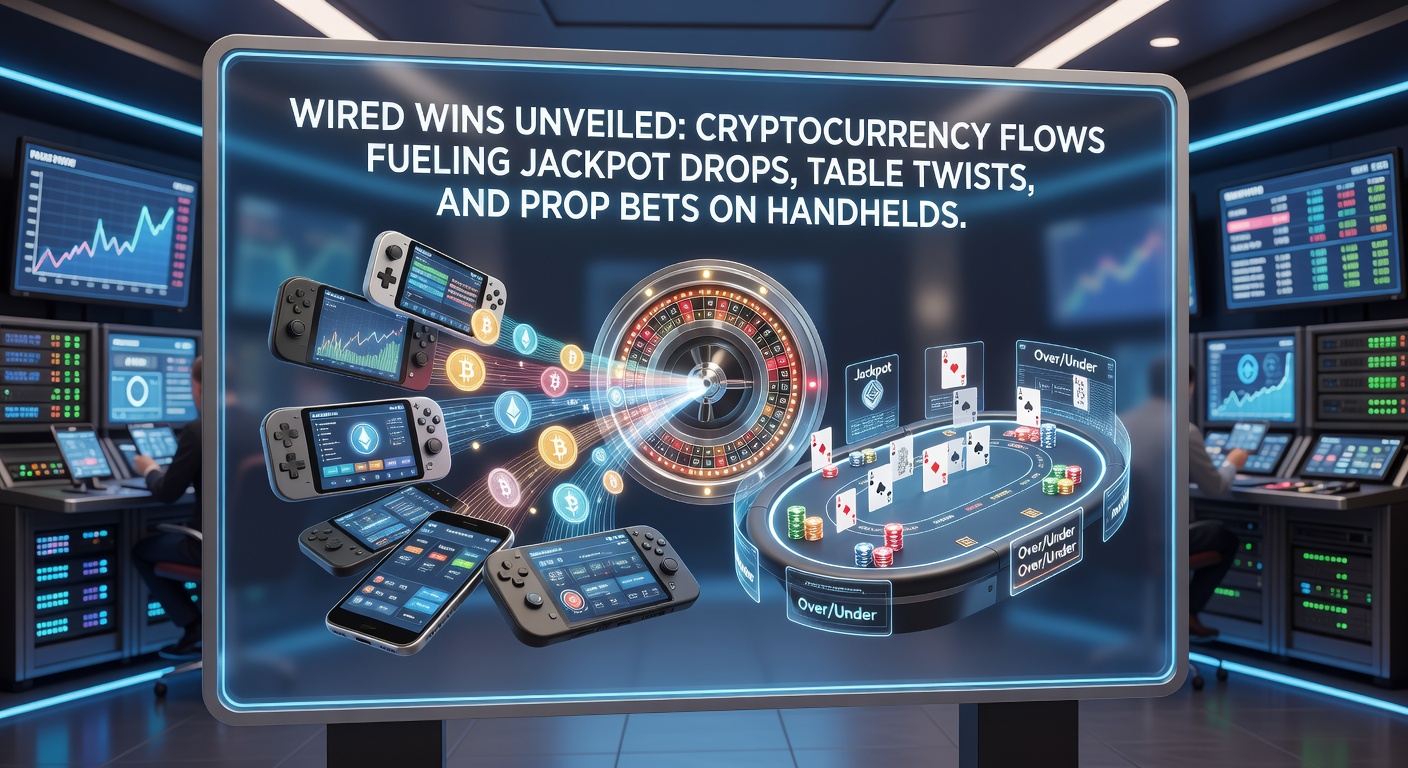 Digital crypto streams lighting up mobile casino screens with jackpot notifications and live table action